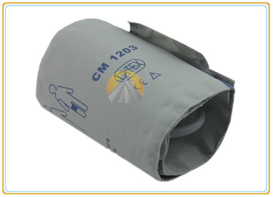 Single Tube Reusable Blood Pressure Cuffs , Latex Free Adult Blood Pressure Cuff