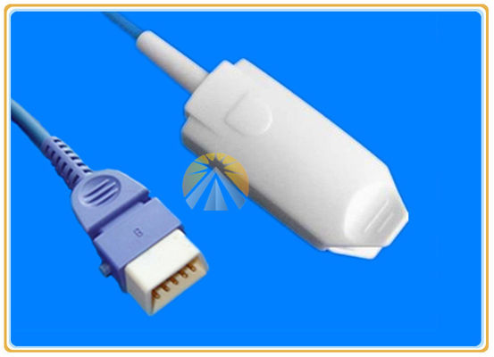 DB 9 Pin Bci Spo2 Sensors , Reusable Adult Spo2 Finger Sensor TPU Material Cable