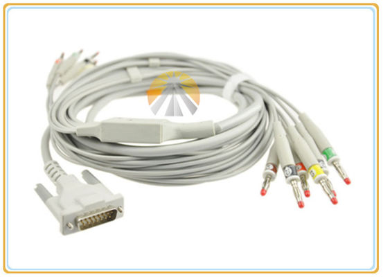 Schiller EKG ECG Patient Cable With 10 Leadwires 4.0 Banana High Flexibility