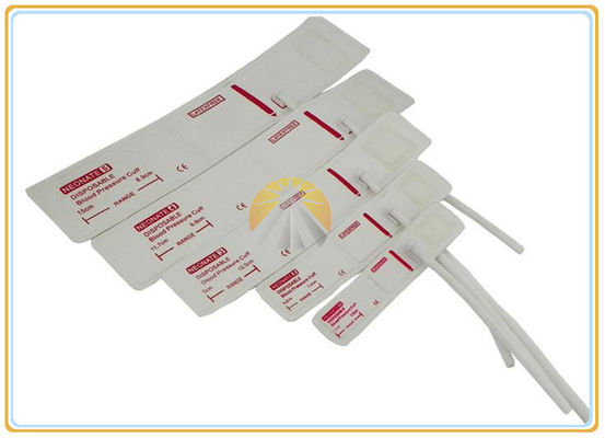 Disposable Non Invasive Blood Pressure Cuff Flex Single / Double Hose
