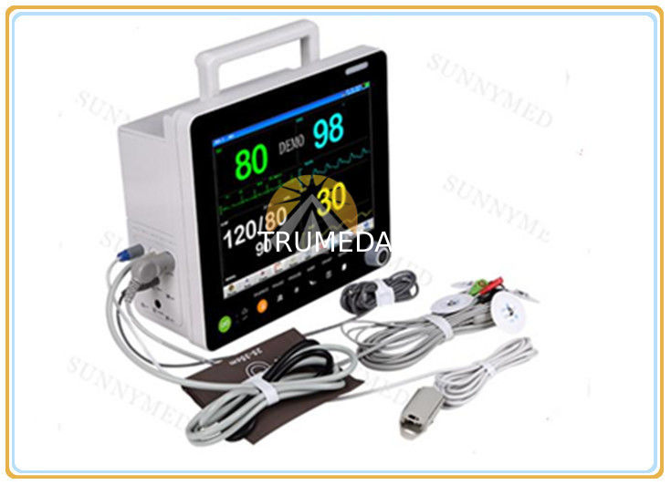 15 Inch Emergency Room Monitor , 2.8KG Weight Portable Icu Vital Signs Monitor