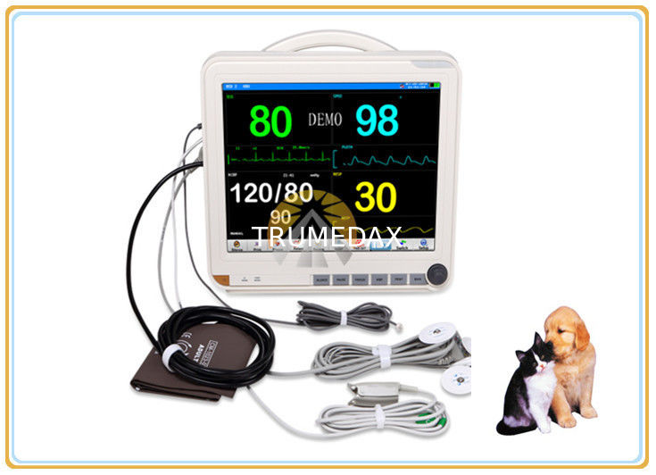 Dog / Cat Vet Patient Monitor 1024X 768 High Resolution 15 Inch TFT Color Screen