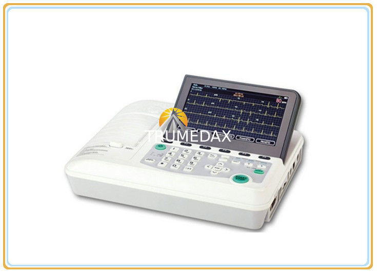 Hospital Three Channel Portable Ecg Machine 2.5kg Light Weight USB Slave Port