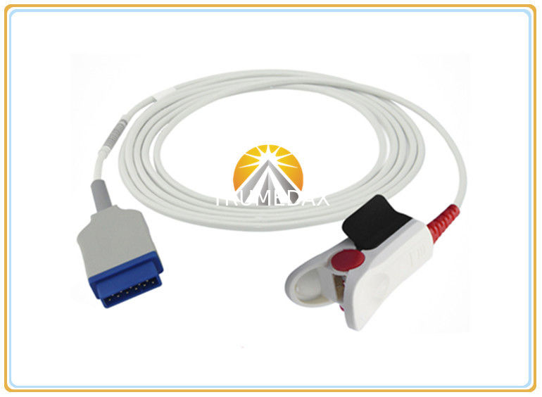 GE  Spo2 Probe Sensor Adult Finger Clip Medical TPU 11 Pin For GE Marquette